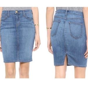 CURRENT/ELLIOTT The Stiletto Pencil Denim Jean Skirt